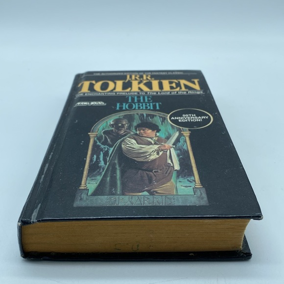 The Hobbit J.R.R. Tolkien 50th Anniversary Edition Hardcover Book 1989 Vintage - Picture 8 of 15
